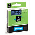 Dymo Tape D1 12mmx7m black/blue – Labeltape