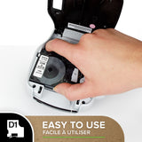 Dymo Tape D1 19mmx7m black/white – Labeltape (billede 4)