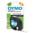 Dymo Tape LetraTag plastic 12mmx4m white – Labeltape (billede 1)