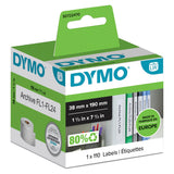 Dymo Labels t/brevordner 38x190mm hvid (110) – Etiketter & labels (billede 1)