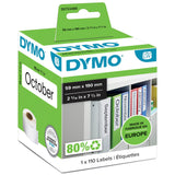 Dymo Labels t/brevordner 59x190mm hvid (110) – Etiketter & labels (billede 1)