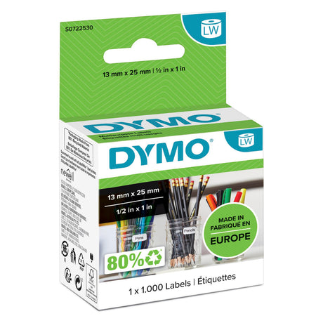 Dymo Label Multi 25x13 double remov white(1000) – Etiketter (billede 1)