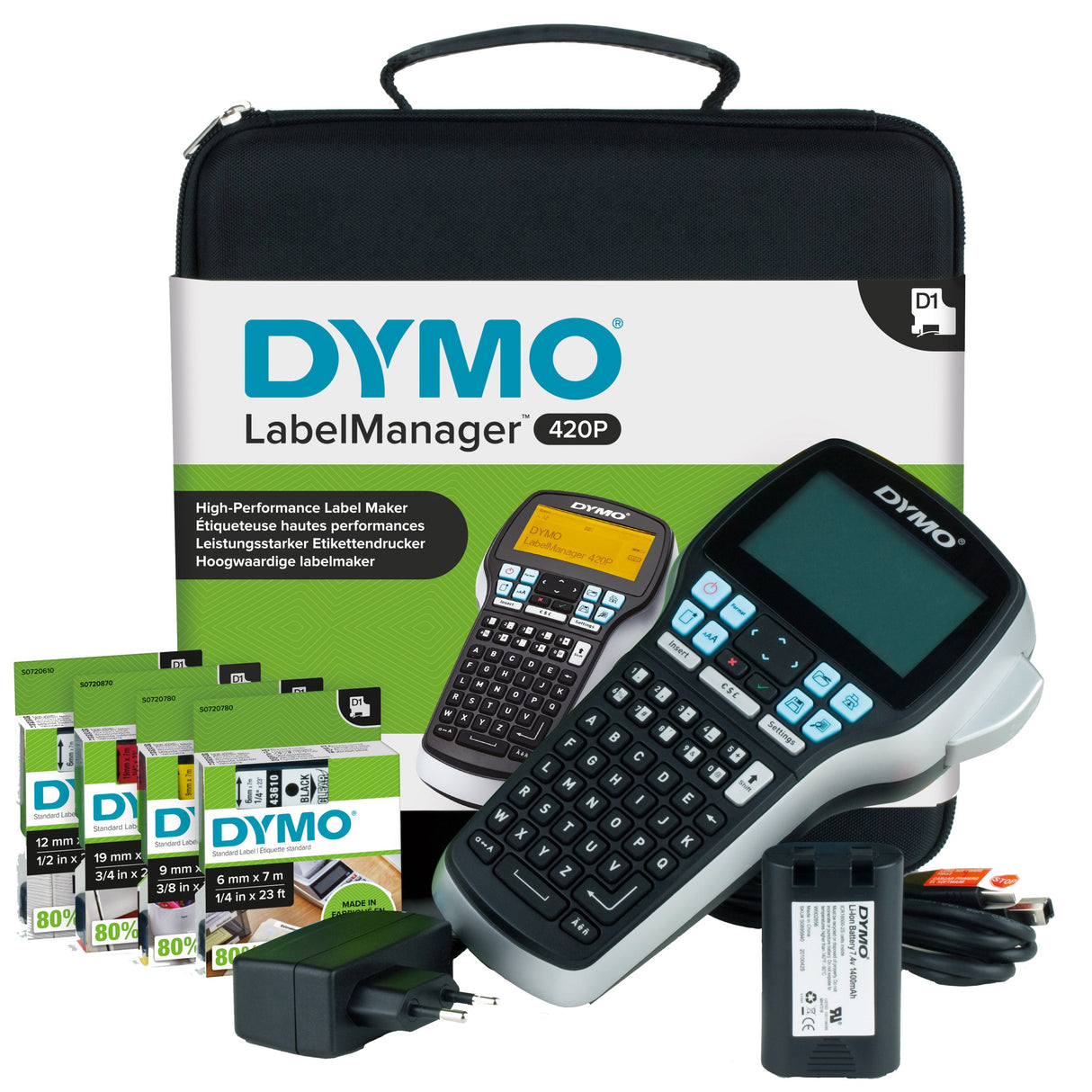 Dymo LabelManager 420P kit case – Labelprintere (billede 1)