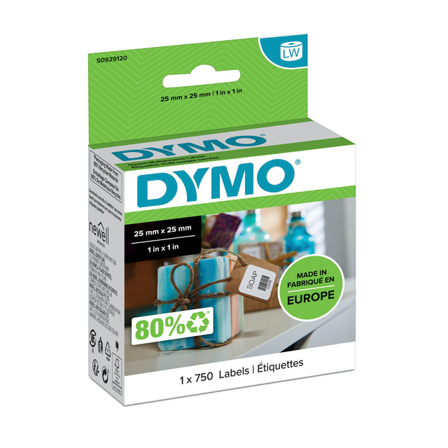Dymo LabelWriter 25mm x 25mm multi-purpose – Etiketter (billede 1)