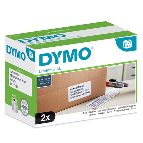 Dymo LabelWriter 102x59mm shipping labels (2x575) – Etiketter (billede 1)