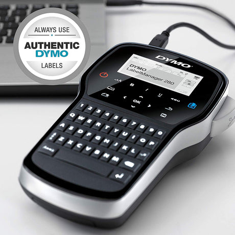 Dymo LabelManager 280 black/silver – Labelprintere (billede 2)