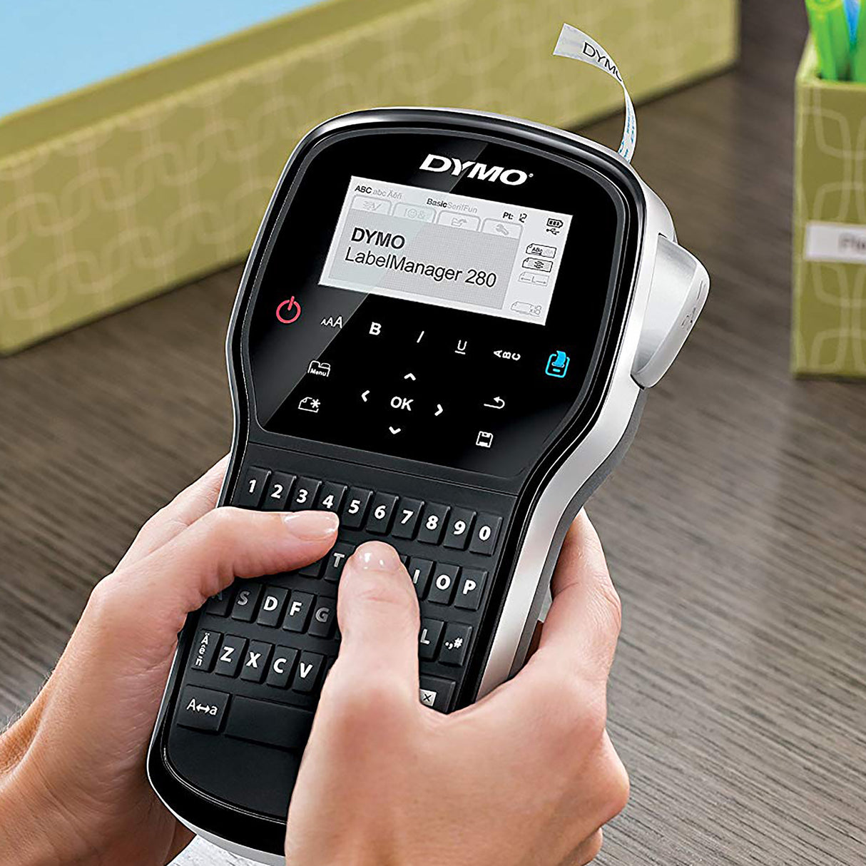 Dymo LabelManager 280 black/silver – Labelprintere (billede 3)