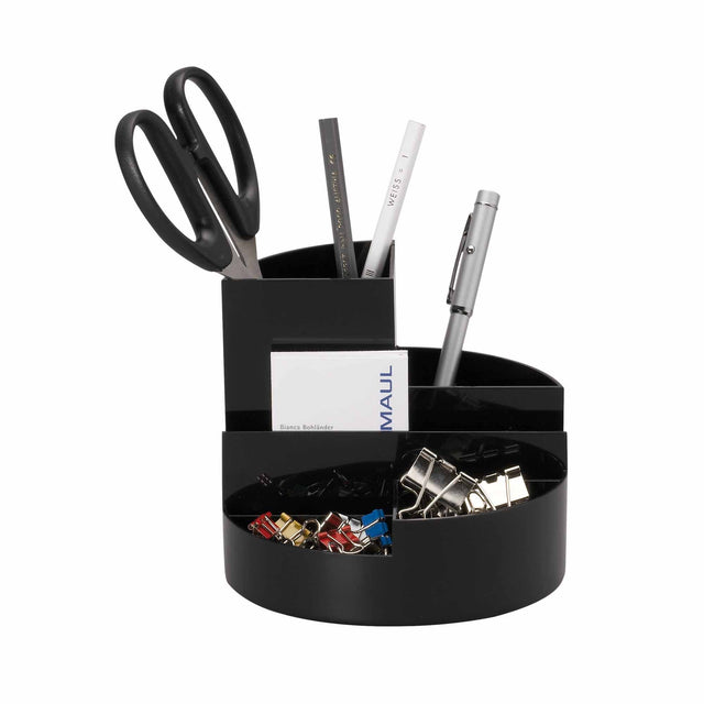 Naga A/S Skrivebordsorganizer MAULroundbox, sort – Kontorartikler (billede 1)