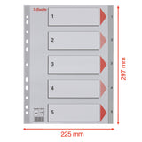 Register PP A4 1-5 grå – image 2