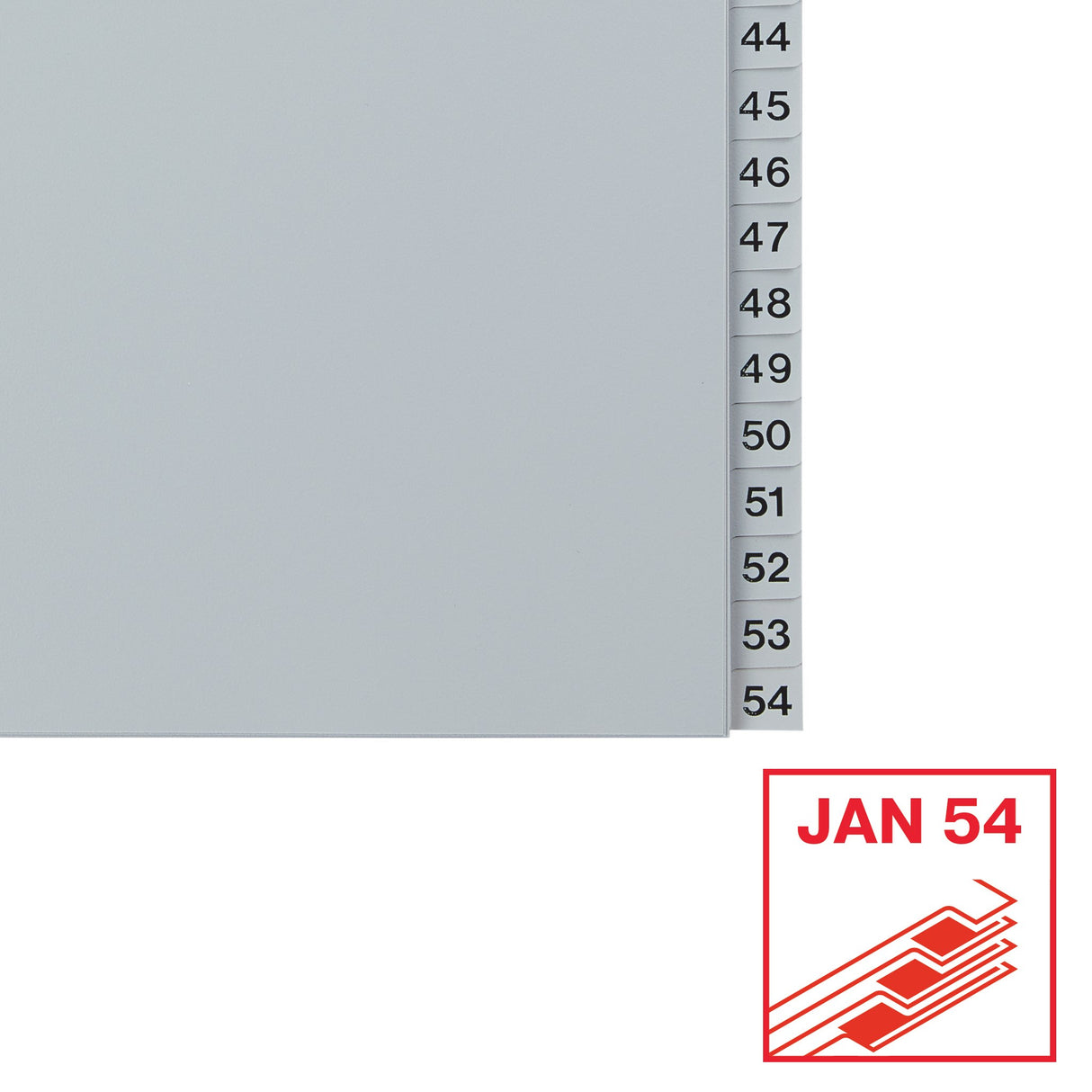 Register PP A4 1-54 grå – image 5