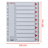 Register PP A4 maxi 1-10 grå – image 3