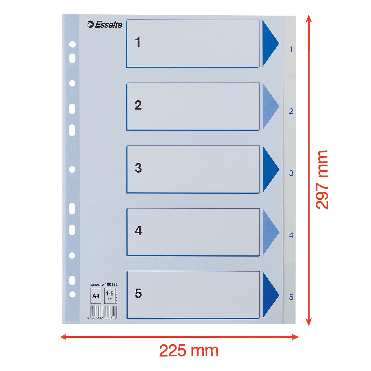 Register PP A4 1-5 hvid – image 2