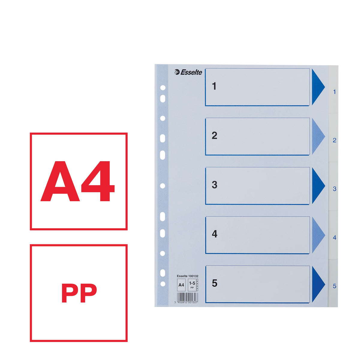 Register PP A4 1-5 hvid – image 3