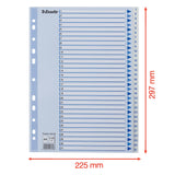 Esselte Register PP A4 1-31 hvid – Plastregistre (billede 3)