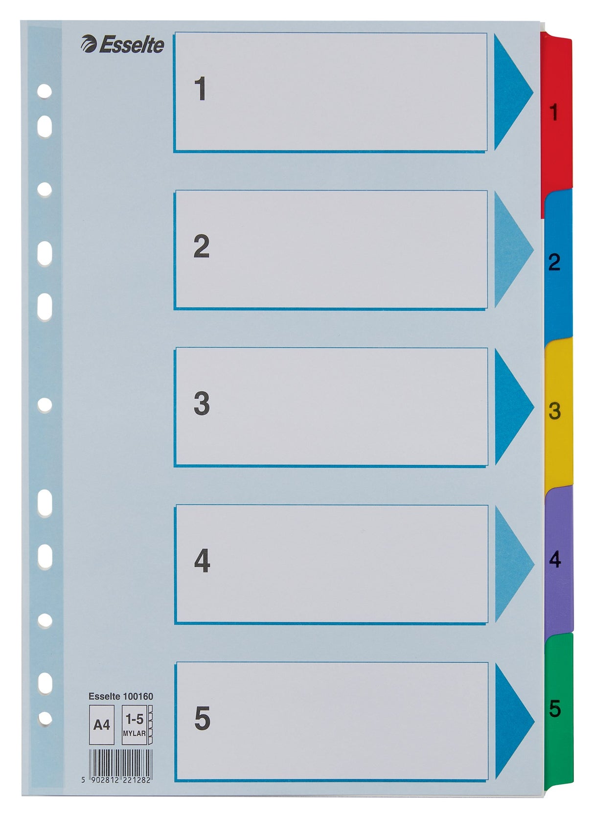 Register Mylar karton A4 1-5 – image 1