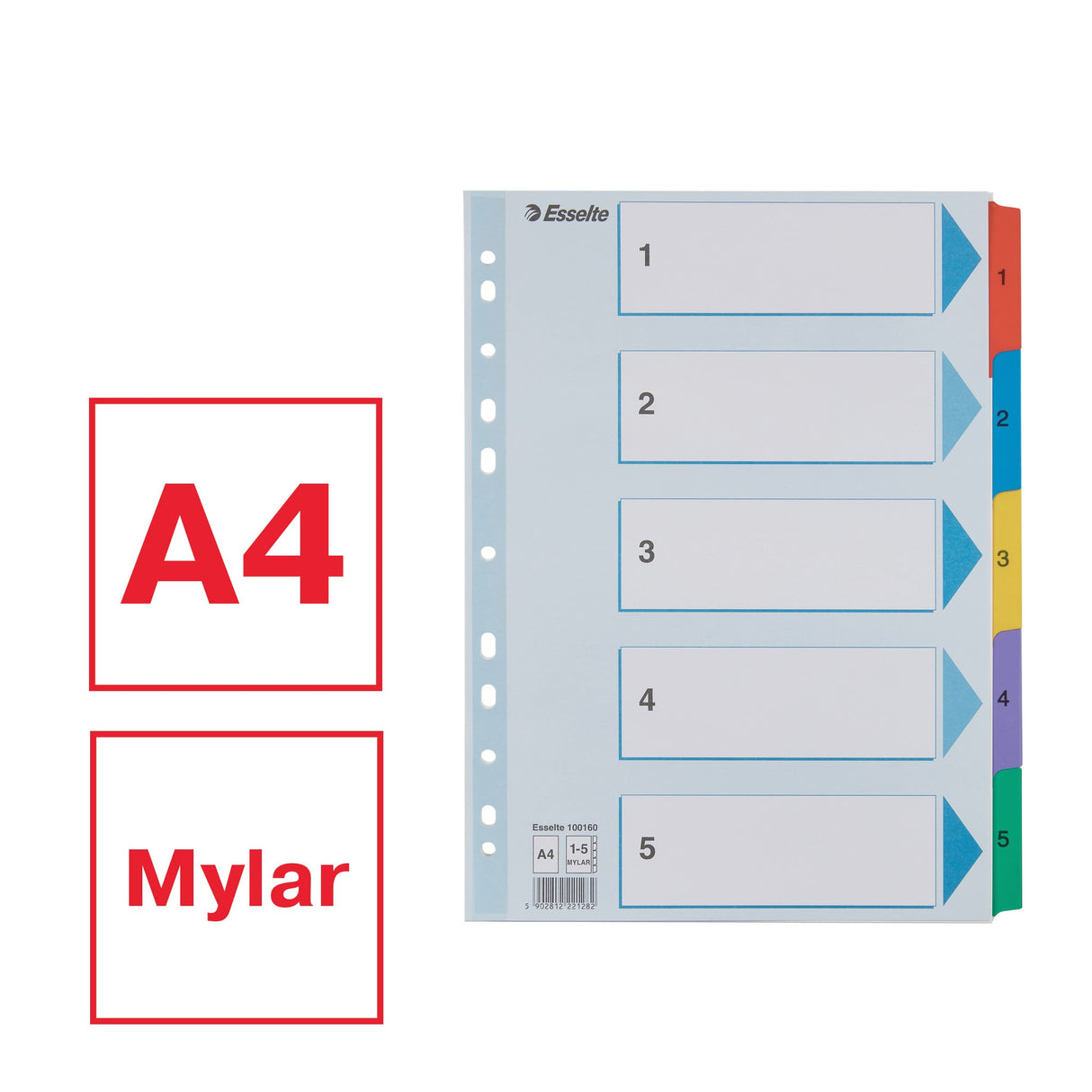 Register Mylar karton A4 1-5 – image 2