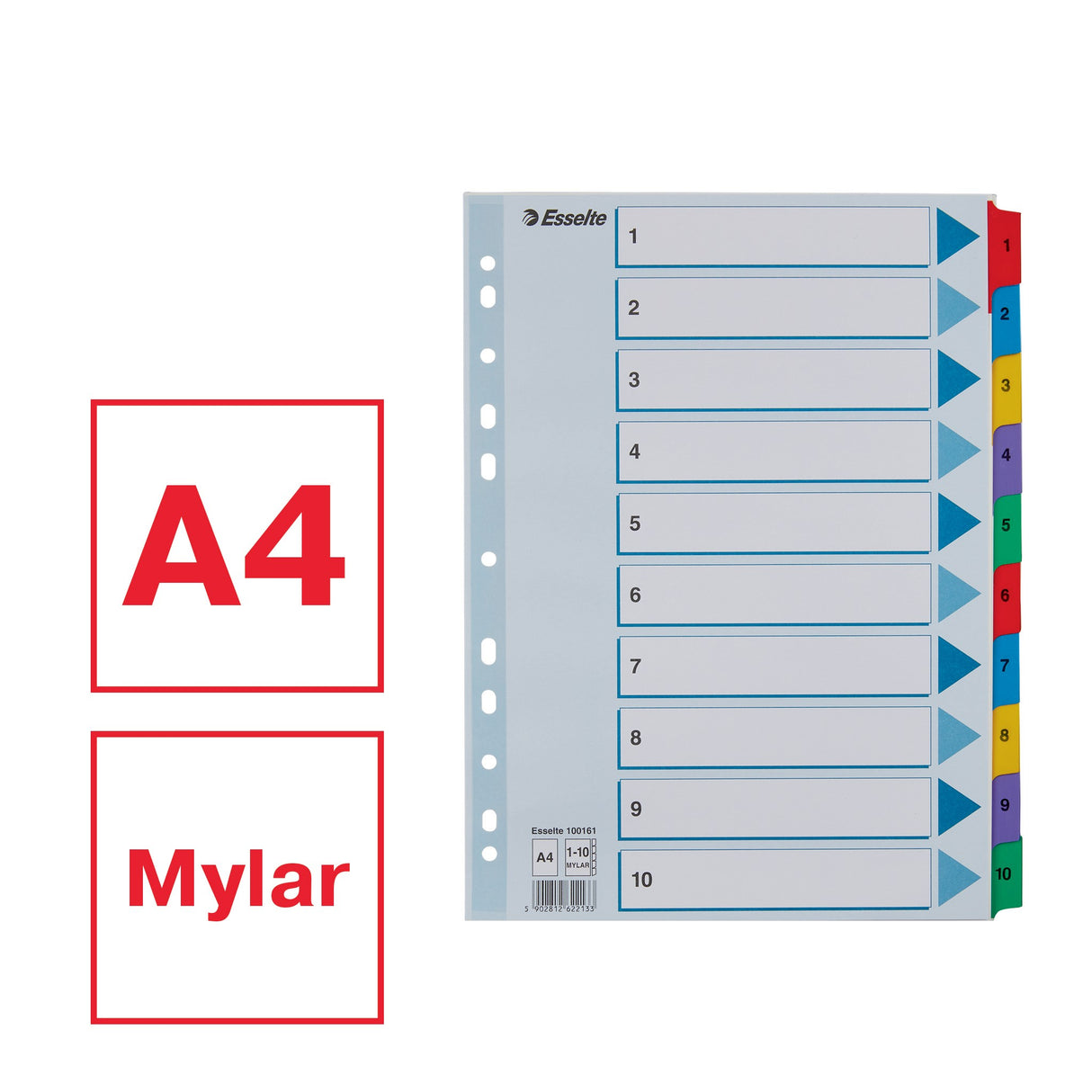 Register Mylar karton A4 1-10 – image 2