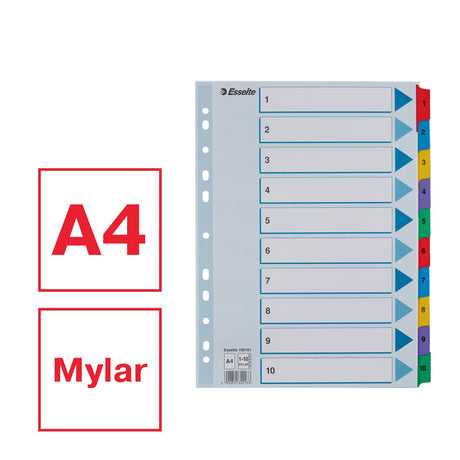 Register Mylar karton A4 1-10 – image 2