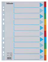 Faneblade karton A4 10-delt – image 1