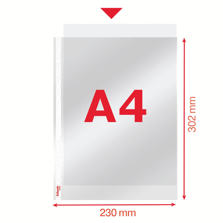 Lomme 40my PP glasklar A4 TÅ (100) – image 3