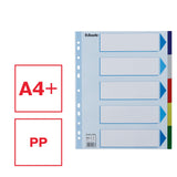 Faneblade PP A4 maxi 5-delt farvede faner – image 2