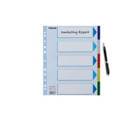 Faneblade PP A4 maxi 5-delt farvede faner – image 4