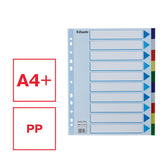 Faneblade PP A4 maxi 10delt farvede faner – image 2