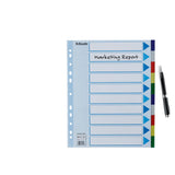 Faneblade PP A4 maxi 10delt farvede faner – image 4