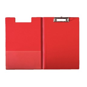 Clipboard m/forside PP A4 rød