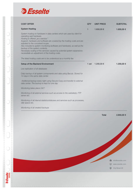 Lomme 55my PP glasklar A4 TÅ (100) – image 1