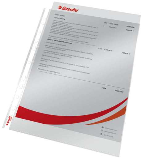 Lomme 55my PP glasklar A4 TÅ (100) – image 2