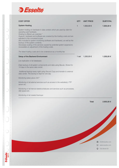 Lomme 75my PP glasklar A4 TÅ(10) – image 2