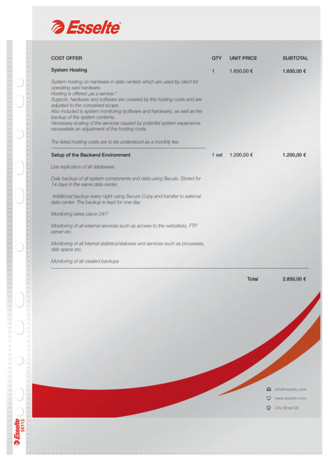 Lomme 75my PP glasklar A4 TÅ (100) – image 2