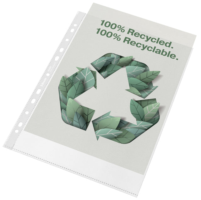 Lomme recycled 100my PP præg A4 (50) – image 1