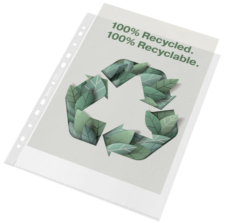 Lomme recycled 100my PP præg A4 maxi (100) – image 1
