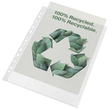 Esselte Lomme recycled 100my PP præg A4 maxi (50) – Plastlommer (billede 1)