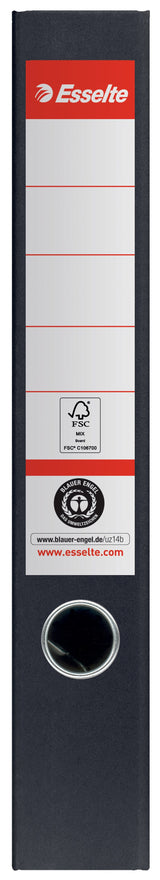 Brevordner No1 POB recycle A4 50mm sort