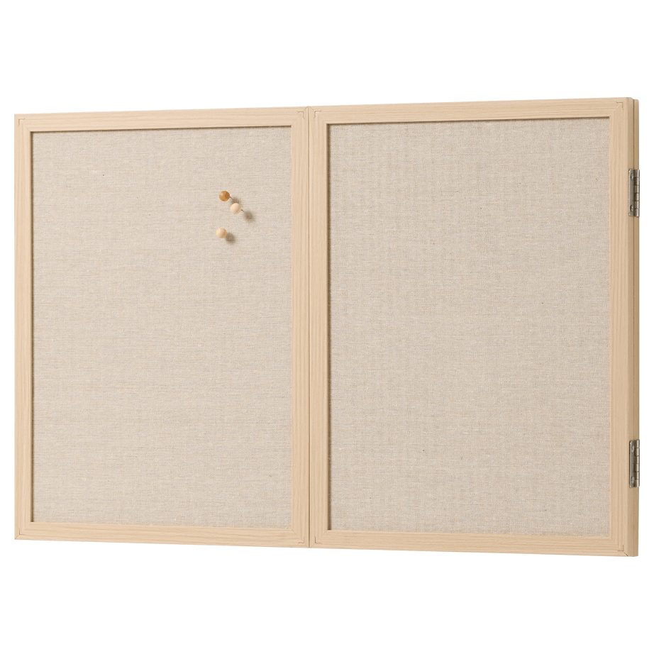 60 x 40 cm. Whiteboard med låger og træramme