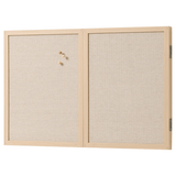 60 x 40 cm. Whiteboard med låger og træramme