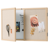 60 x 40 cm. Whiteboard med låger og træramme