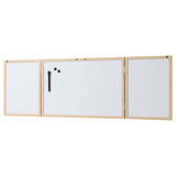 60 x 40 cm. Whiteboard med låger og træramme