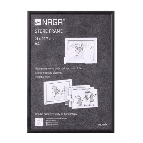 Ramme til tegninger, A4, sort – image 2