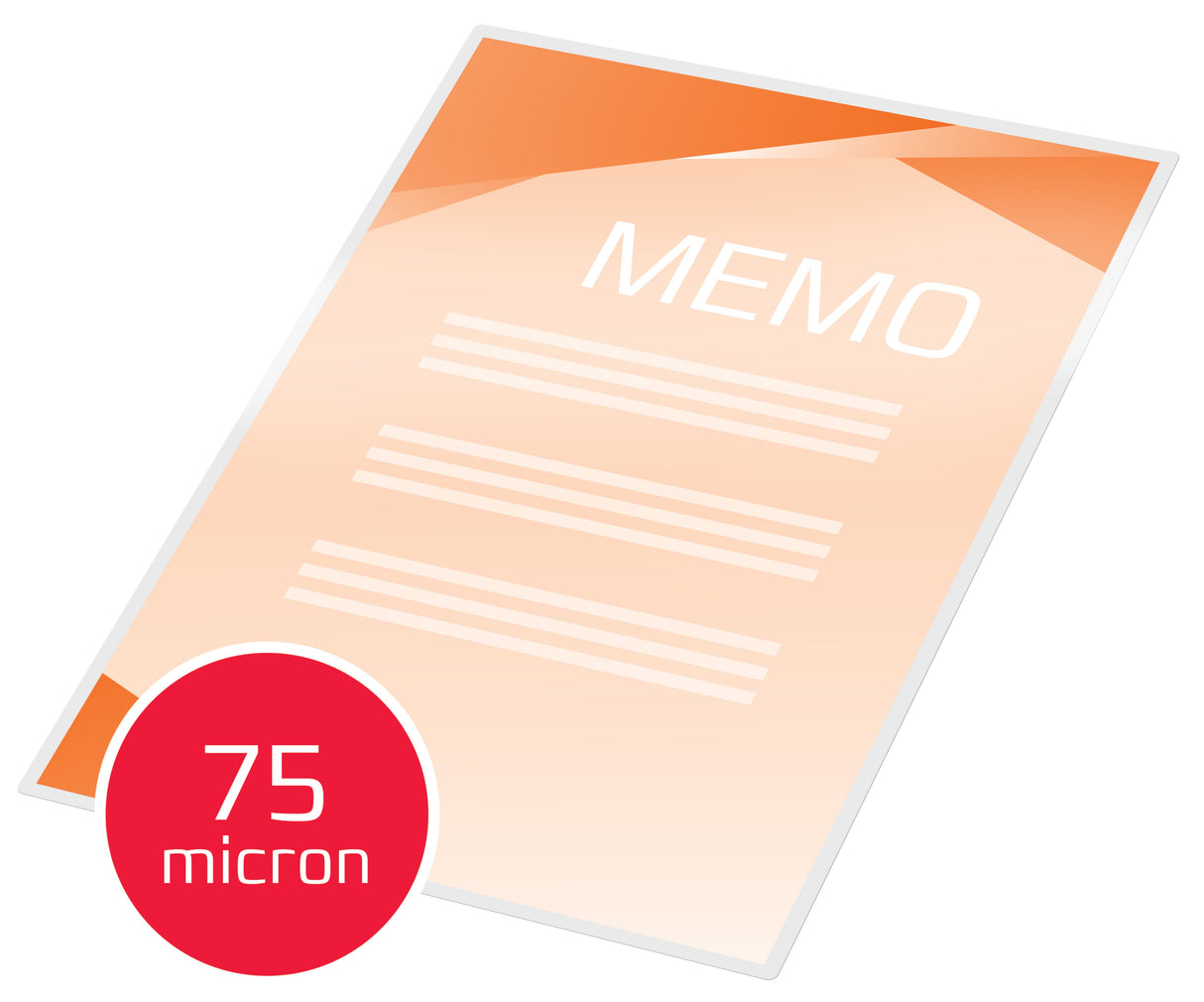 GBC Lamineringslomme 75my A5 (100) – image 3