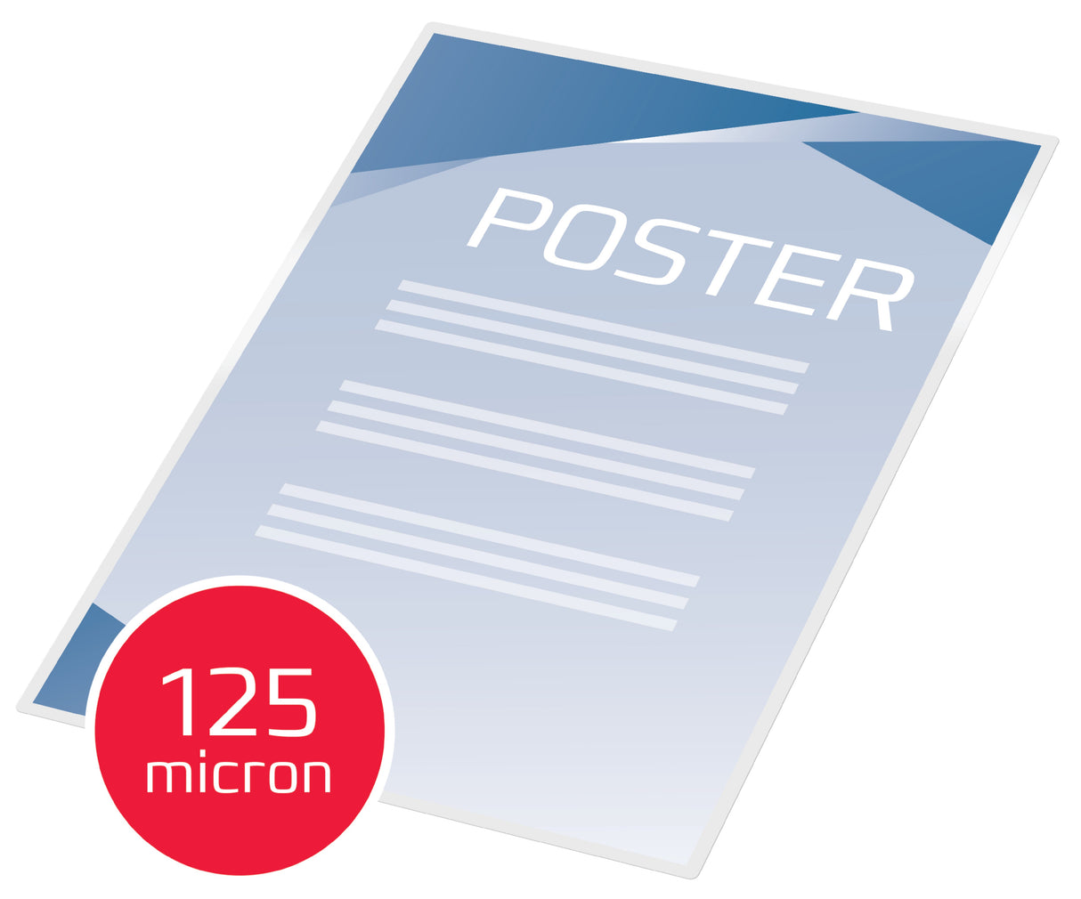 GBC Lamineringslomme selvklæb 125my A3 (100) – image 2