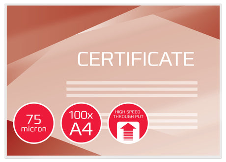 Lamineringsficka GBC A4 HiSp 75mic (100) – image 2