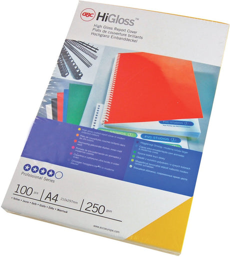 Indbindingsomslag karton HiGloss A4 sort (100) – image 5