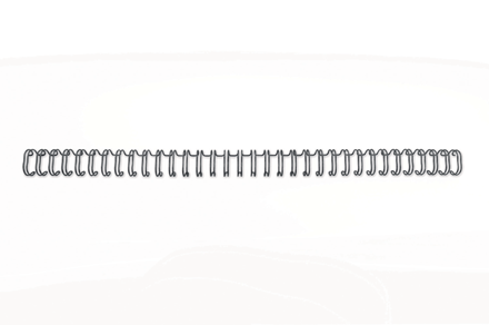 Spiralringe metal 3:1 No4 6mm A4 sort (100) – image 1