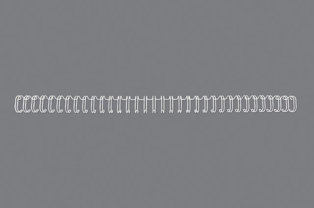 Spiralringe metal 3:1 No4 6mm A4 hvid (100) – image 1