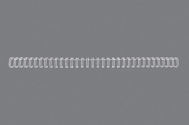 Spiralringe metal 3:1 No5 8mm A4 hvid (100) – image 1