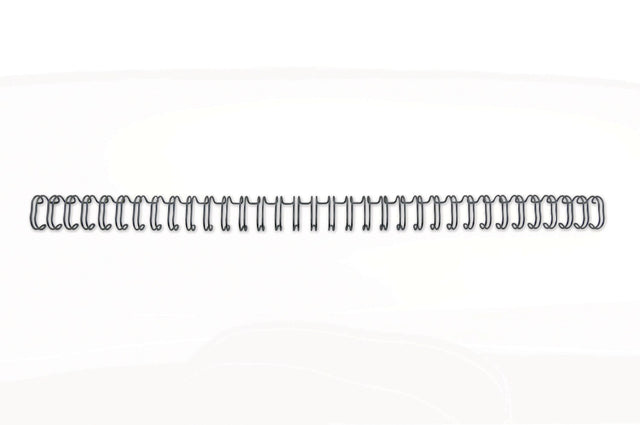 Spiralringe metal 3:1 No6 9,5mm A4 sort (100) – image 1
